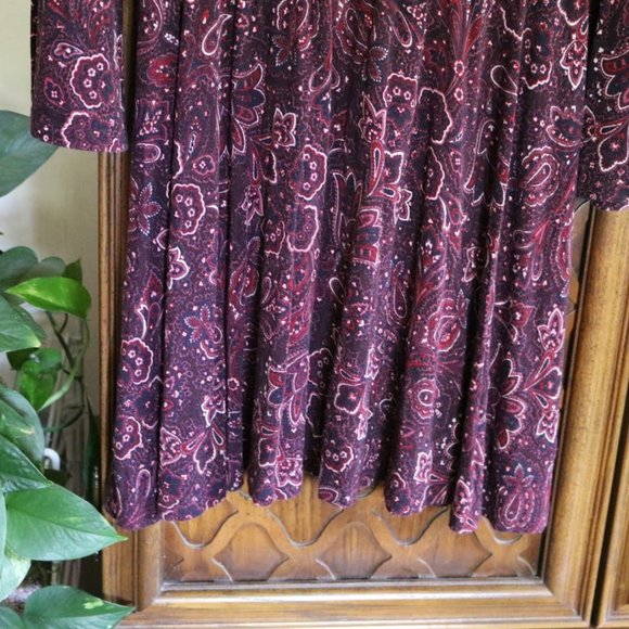 American Eagle Boho Paisley Bell Sleeve Dress - NWOT, XXS! - Picture 8 of 16